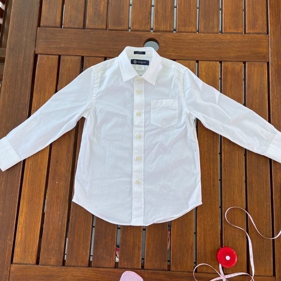 Crewcuts Kids White Dress Shirt in Size 4/5 EUC - Picture 3 of 11